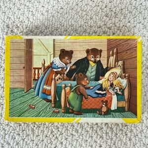 Vintage Goldilocks & the 3 Bears Picture Cubes Puzzle Battat 15 Cubes 6 Scenes
